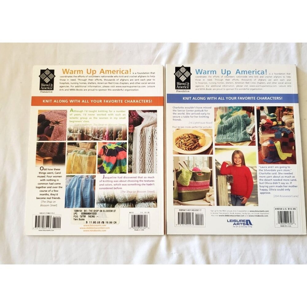 Knit Along With Debbie Macomber Cedar Cove & Shop on Blossom Street Book Lot - Picture 2 of 10